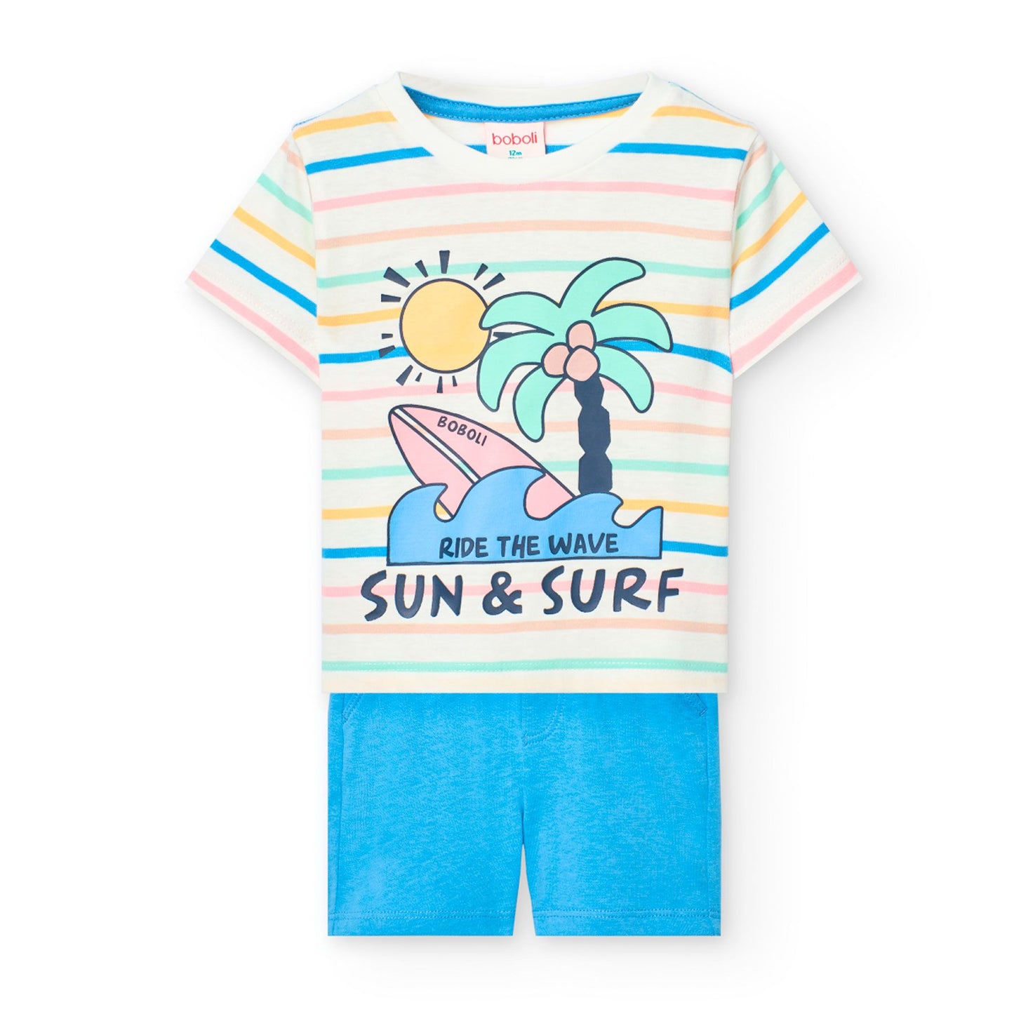 Completo di T-shirt Multicolore e Pantaloncini 311106