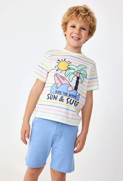 Completo di T-shirt Multicolore e Pantaloncini 311106