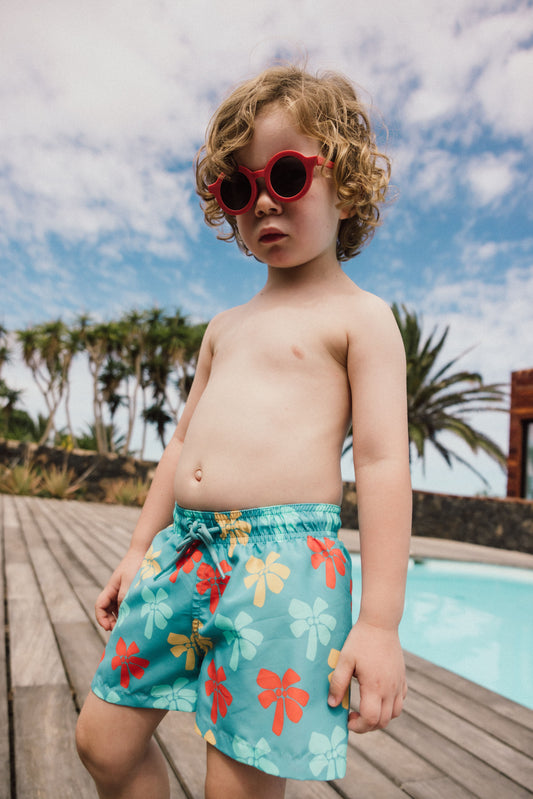 Costume da Bagno Boxer per Bambino stampa Floreale 811011