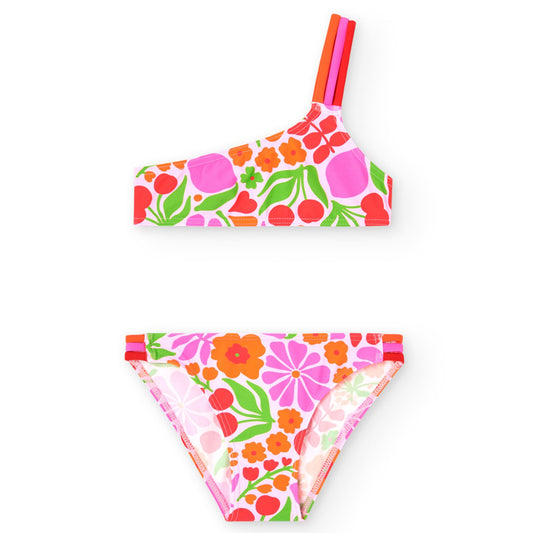 Costume da Bagno Due Pezzi Monospalla per Ragazza 821326