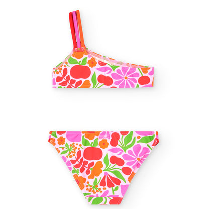 Costume da Bagno Due Pezzi Monospalla per Ragazza 821326